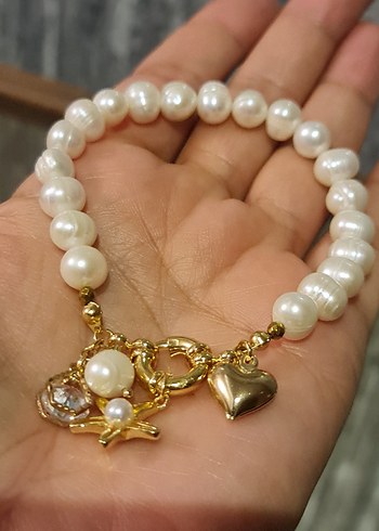 Gerçek İnci Bileklik - Görsel 2