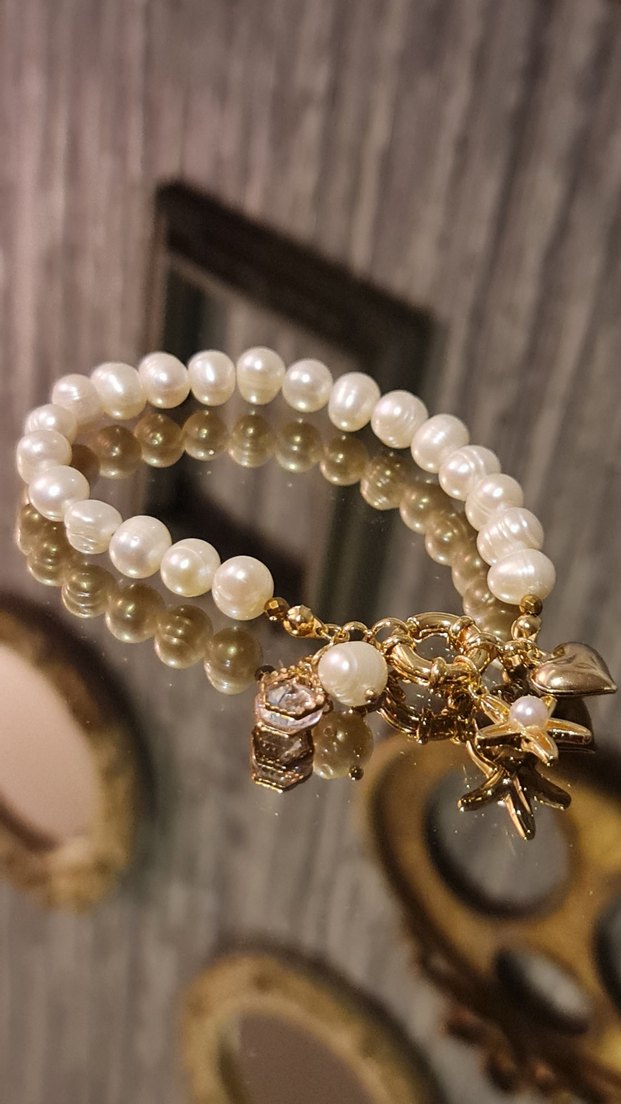 Gerçek İnci Bileklik - Görsel 4