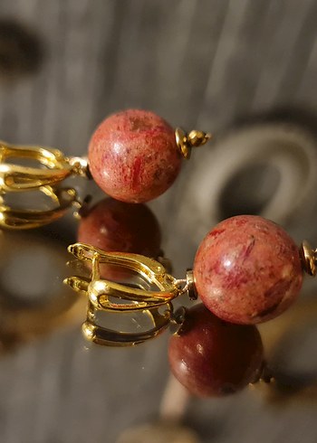 Gerçek  Mercan Küpe - Görsel 2