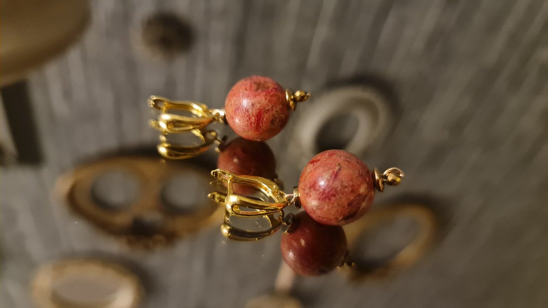 Gerçek  Mercan Küpe - Görsel 2