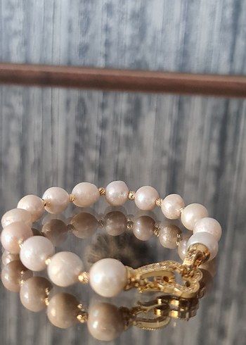 Gerçek Barok İnci Bileklik - Görsel 5