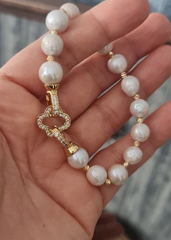 Gerçek Barok İnci Bileklik - Görsel 4