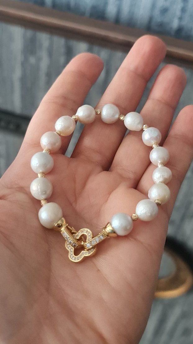 Gerçek Barok İnci Bileklik - Görsel 2