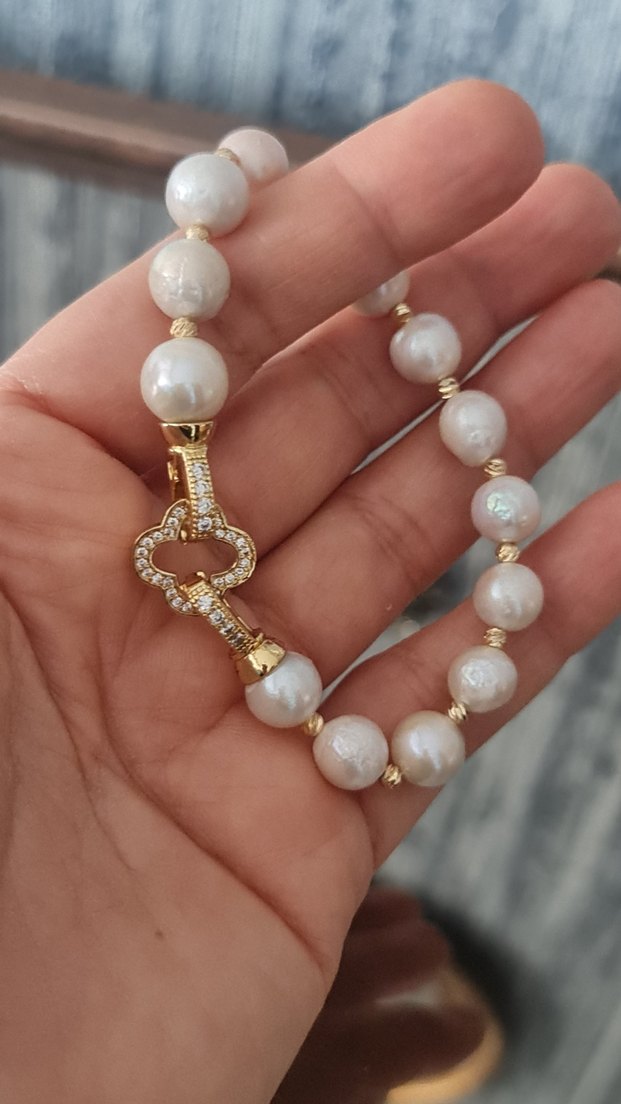 Gerçek Barok İnci Bileklik - Görsel 4