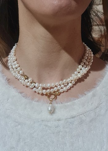 Gerçek İnci Kolye Birçok Model Tasarım Olabilir - Görsel 3