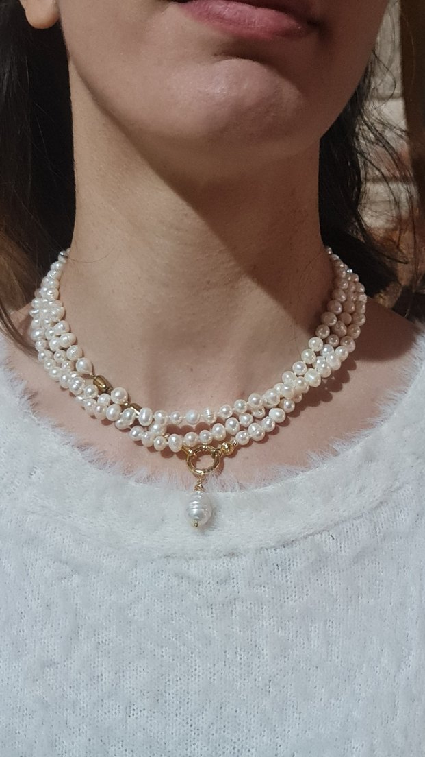 Gerçek İnci Kolye Birçok Model Tasarım Olabilir - Görsel 3