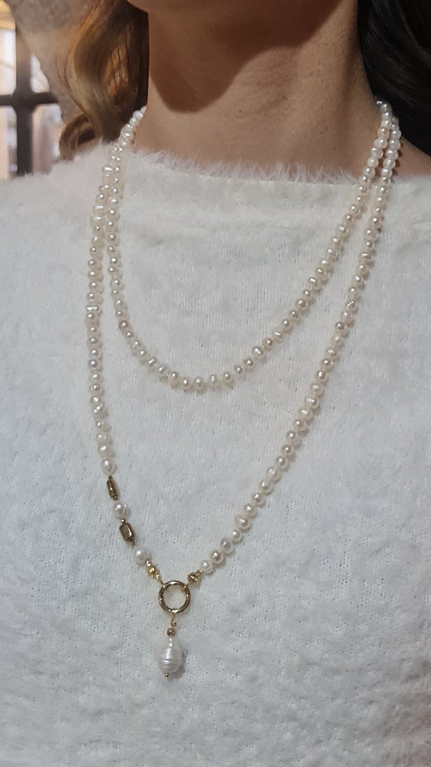 Gerçek İnci Kolye Birçok Model Tasarım Olabilir - Görsel 4