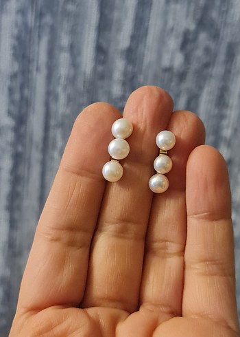 Gerçek İnci Küpe - Görsel 5