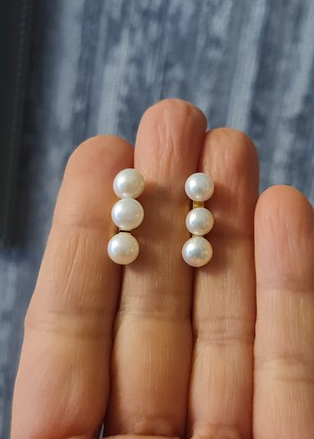 Gerçek İnci Küpe - Görsel 3