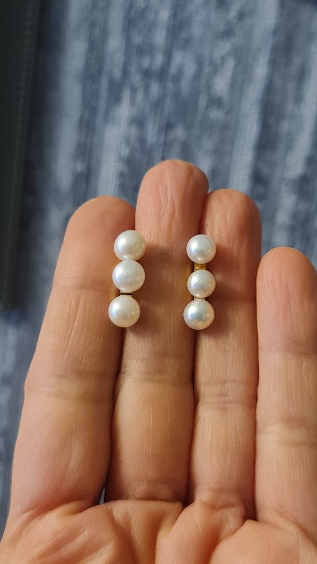 Gerçek İnci Küpe - Görsel 3