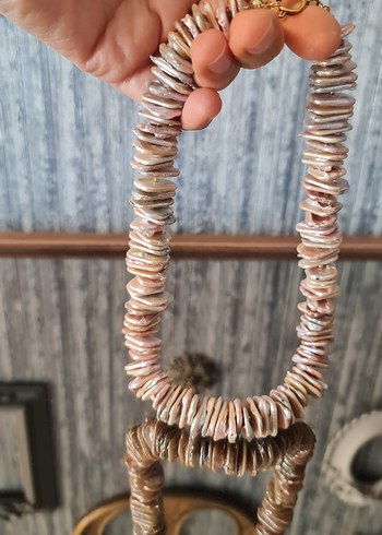 Gerçek Barok (Slice) İnci Kolye - Görsel 7