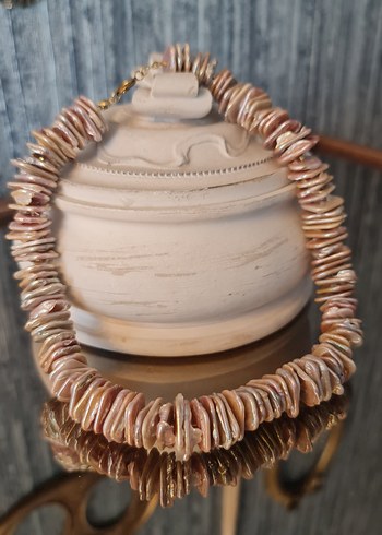 Gerçek Barok (Slice) İnci Kolye - Görsel 3