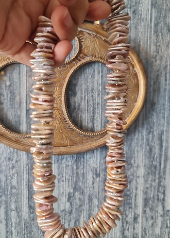 Gerçek Barok (Slice) İnci Kolye - Görsel 10