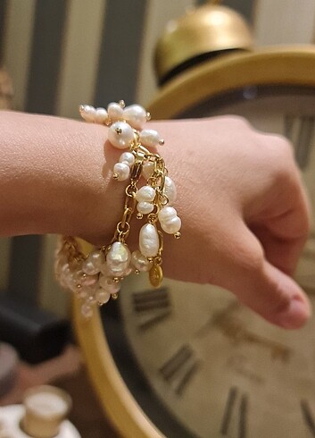Gerçek inci Bileklik - Görsel 4