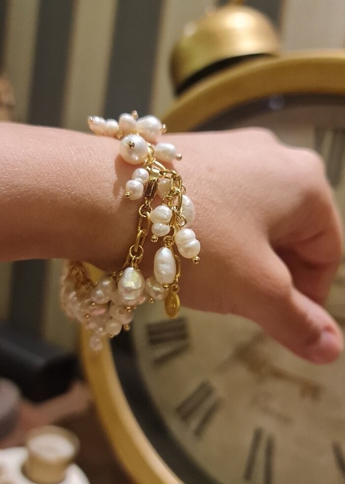Gerçek inci Bileklik - Görsel 4