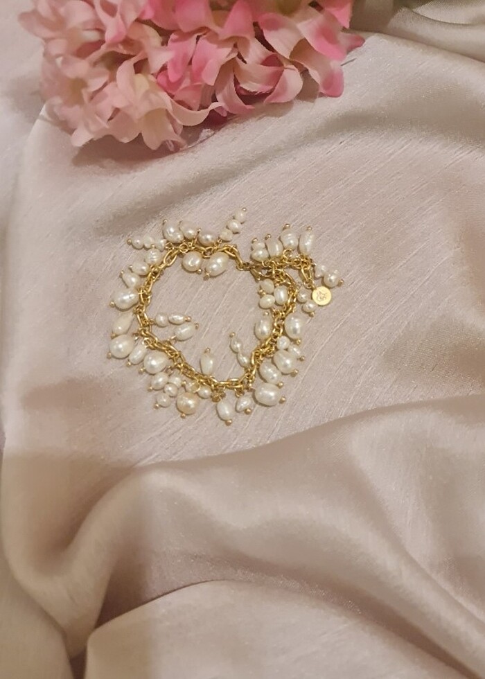 Gerçek inci Bileklik - Görsel 5