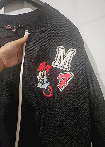 Koton minie mouse koton Siyah Midi Kadın Ceket