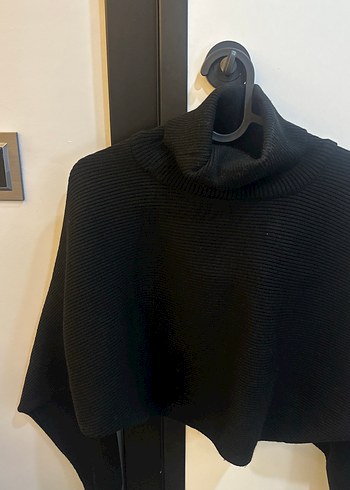 Siyah Boğazlı Kadın Salaş Kazak - Görsel 2