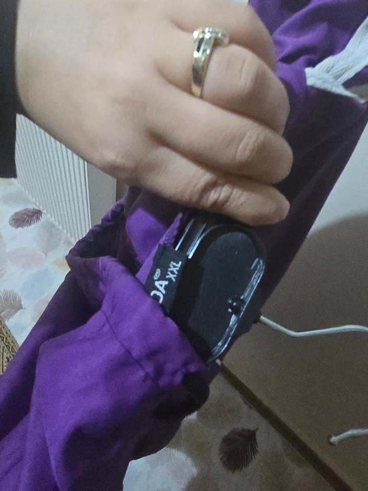 Kadın Mor Midi Yağmurluk Fermuarlı - Görsel 4