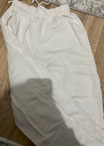 Zara Beyaz Keten Salaş Kadın Pantolon - Görsel 7