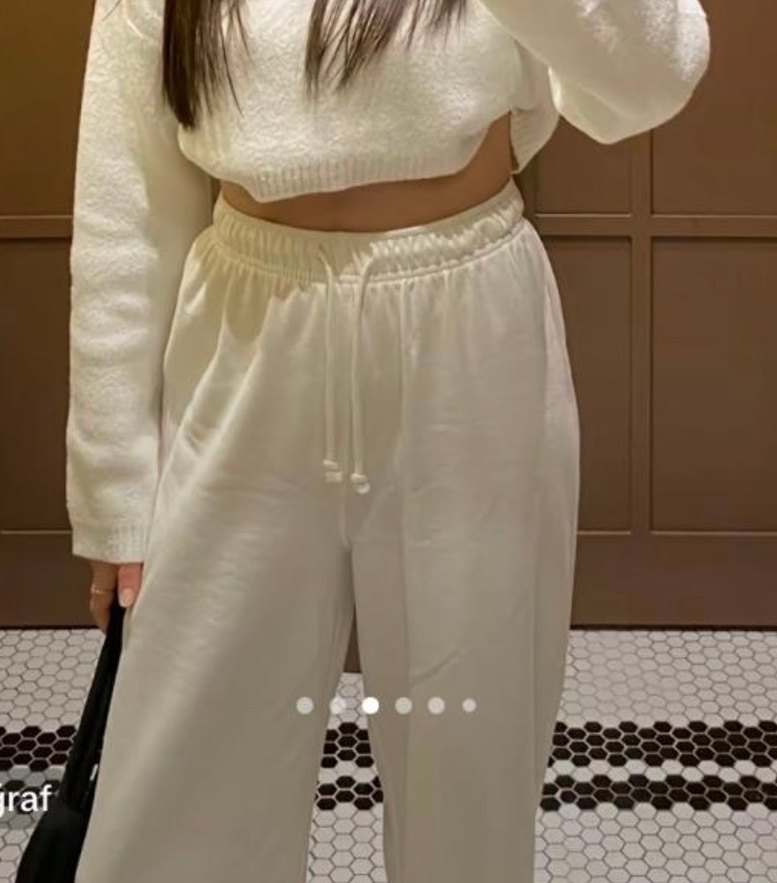Zara Beyaz Keten Salaş Kadın Pantolon - Görsel 2