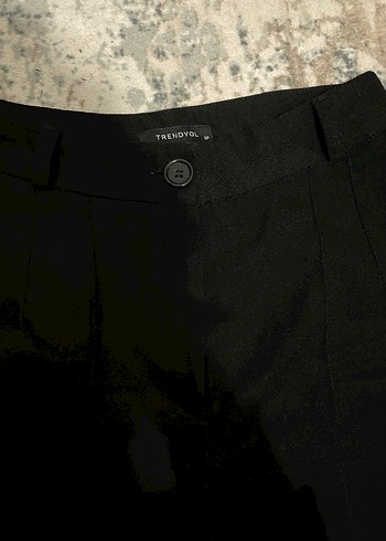 Kadın Siyah kumaş Pantolon - Görsel 3