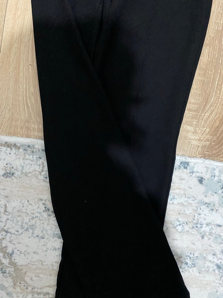 Kadın Siyah kumaş Pantolon - Görsel 4