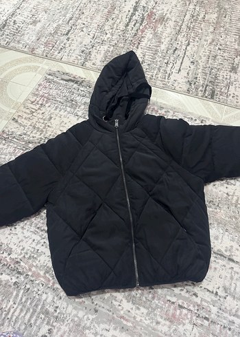 xs Beden siyah Renk Siyah Şişme Kışlık Mont