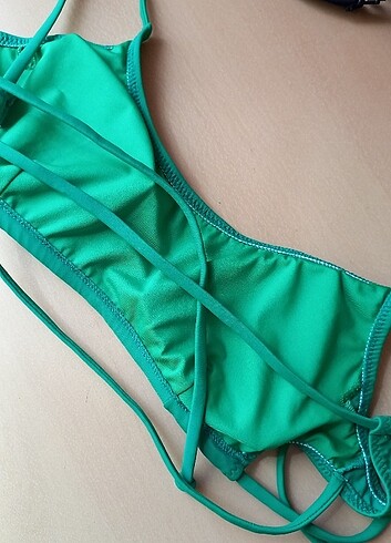 xs Beden Yeşil bikini üstü