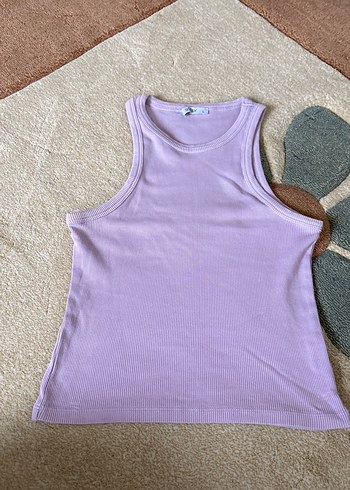 Kadın Lila Kolsuz Yüksek Yaka Atlet - Görsel 3