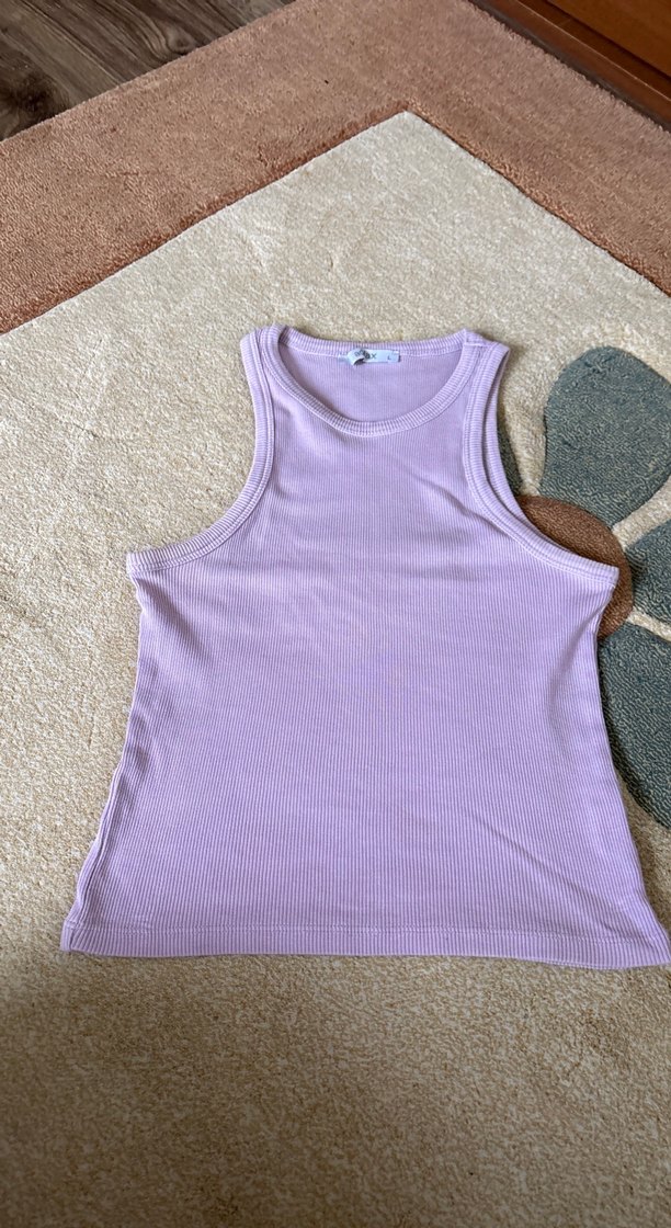 Kadın Lila Kolsuz Yüksek Yaka Atlet - Görsel 3