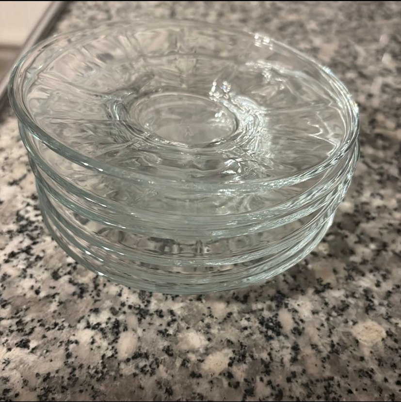 Şeffaf Cam Çay Tabağı - Görsel 3