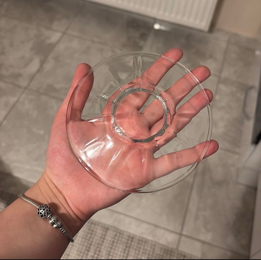 Şeffaf Cam Çay Tabağı - Görsel 2