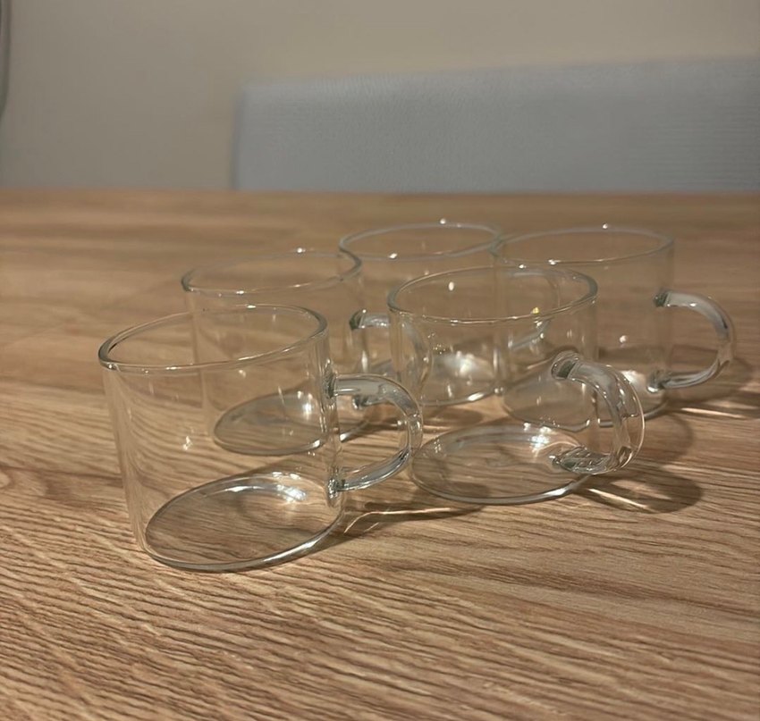 Şeffaf Cam Kulplu Espresso Bardağı - Görsel 2