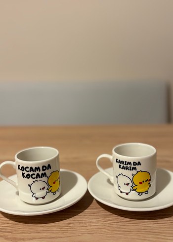 Beyaz Sevgili Fincan Seti - Görsel 2