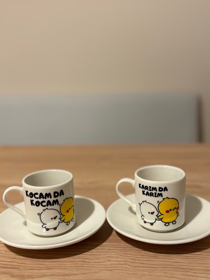 Beyaz Sevgili Fincan Seti - Görsel 2