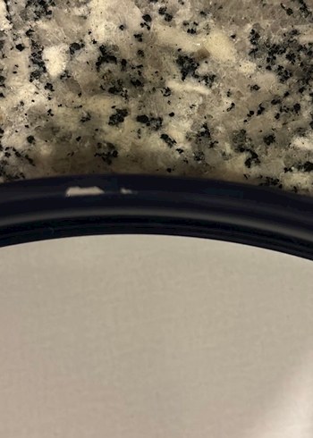 Beyaz Üzerinde Siyah Deniz Kabuğu Desenli Tepsi - Görsel 3