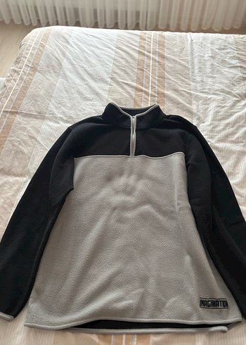 Gri Fermuarlı Erkek Polar Sweatshirt - Görsel 3