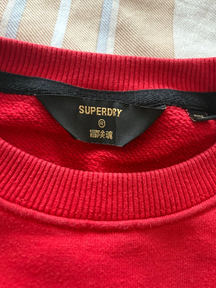 Kırmızı Uzun Kollu Erkek Sweatshirt - Görsel 4