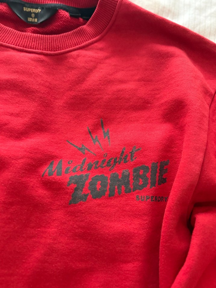 Kırmızı Uzun Kollu Erkek Sweatshirt - Görsel 3