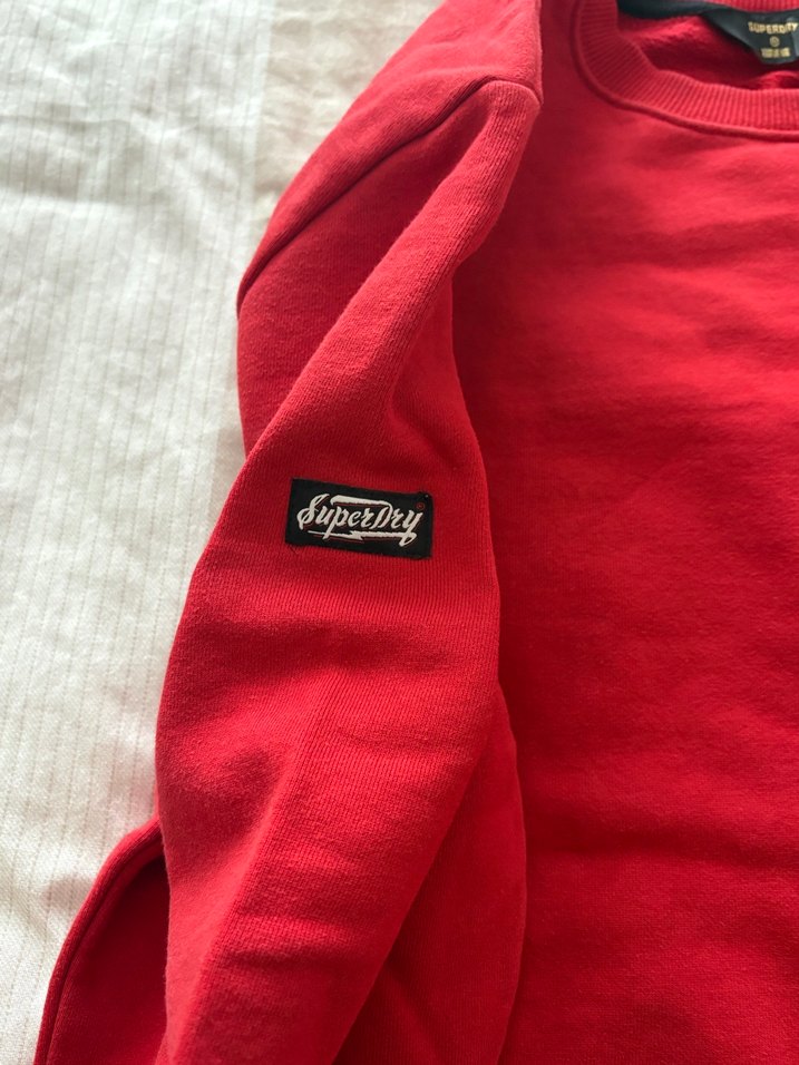 Kırmızı Uzun Kollu Erkek Sweatshirt - Görsel 5