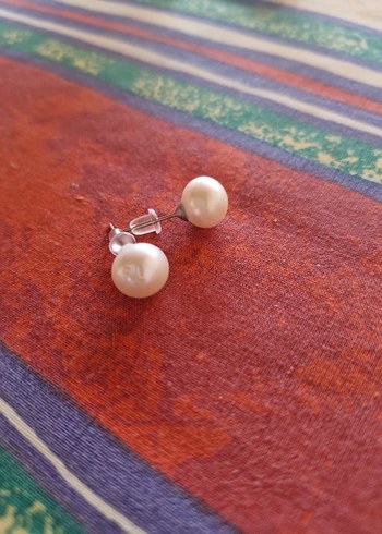 Beden 10mm gerçek inci Midi Küpe