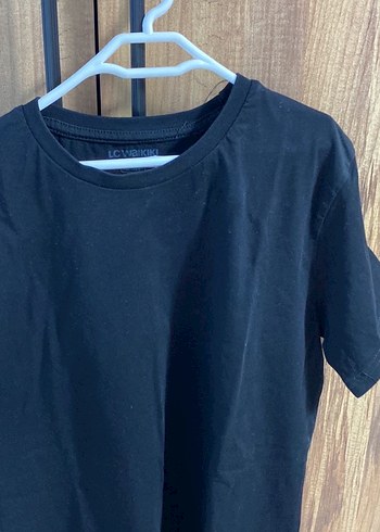 LC Waikiki Siyah Erkek Kısa Kollu Pamuklu Tişört
