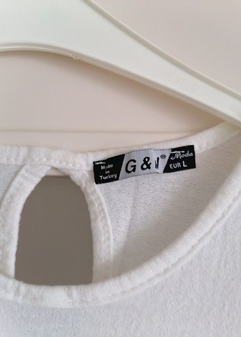 Beyaz Kolsuz Bayan elbise - Görsel 4