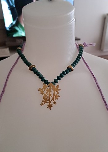 Boncuklu Turkuaz Kadın El Zinciri - Görsel 3