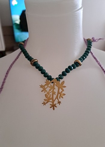 Boncuklu Turkuaz Kadın El Zinciri - Görsel 4