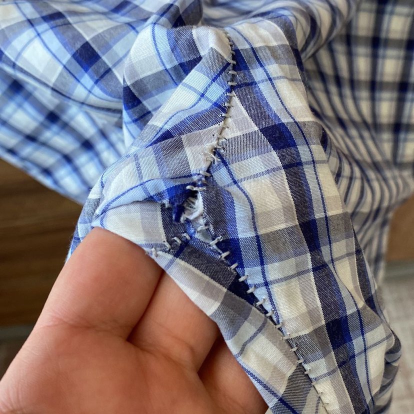 Erkek Mavi Kareli Midi Pijama Altı - Görsel 4