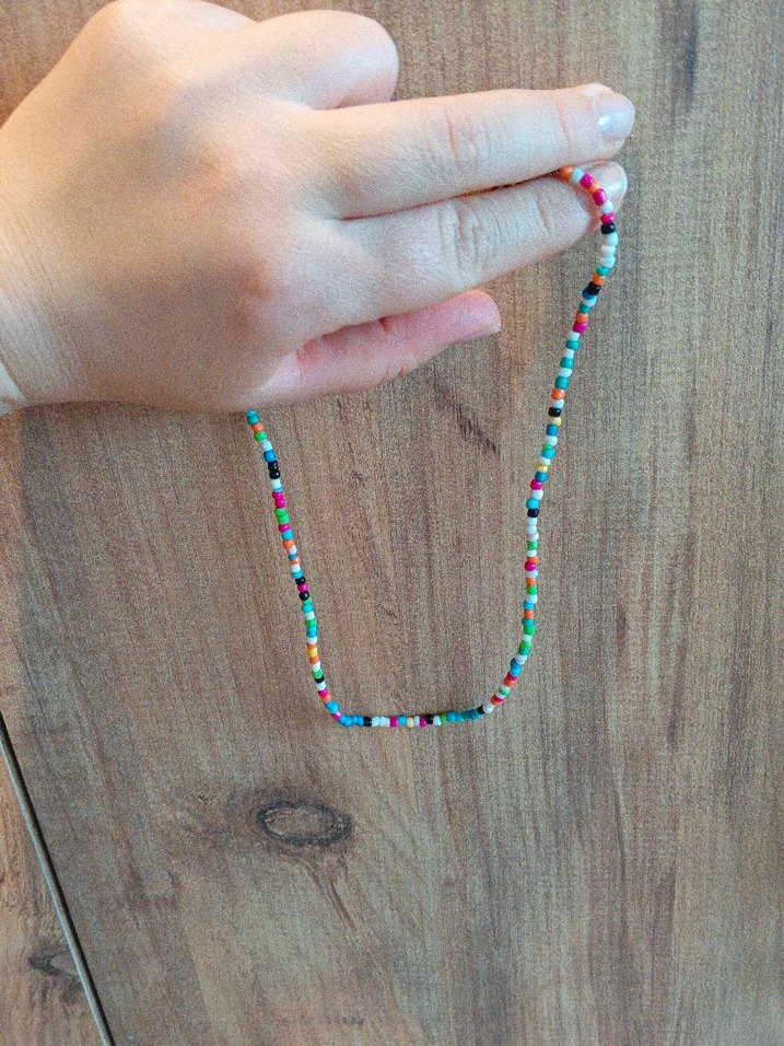 Turkuaz Boncuklu Bohem Kolye - Görsel 4