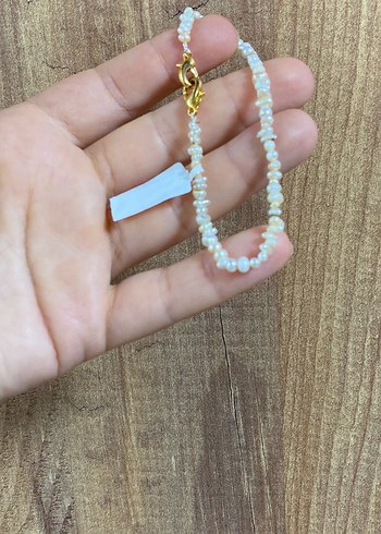 Altın Renkli Boncuklu Minimalist Halhal