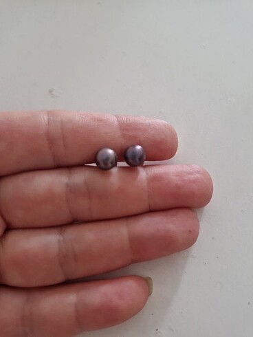 7mm mor mavi yansımalı gerçek inci